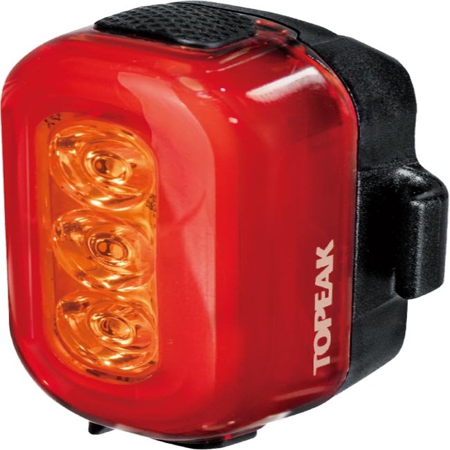 Topeak TailLux 100 USB Rear Bike Light (Red/Yellow)  Ultra-Bright Dual-Color 100 Lumen LED Tail Light for Aero or Round Seatposts, Helmets & Bags  Rechargeable, Waterproof, and Versatile Mounting