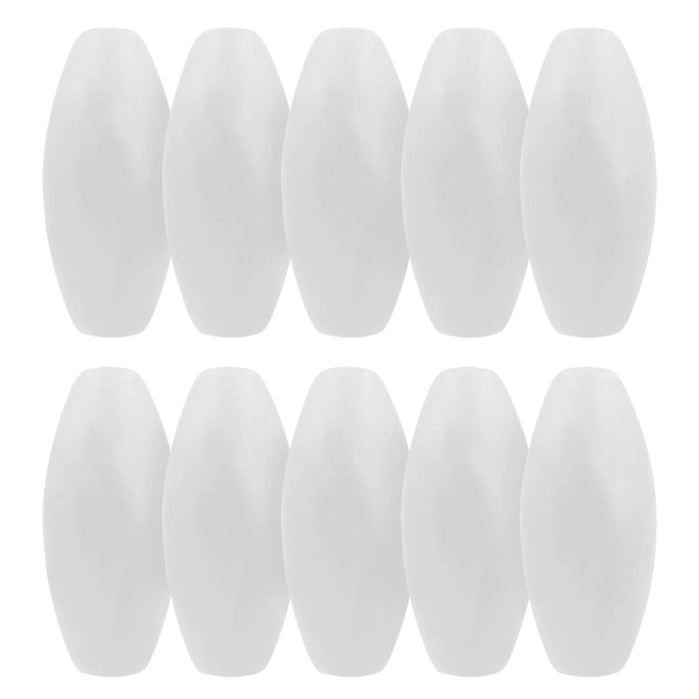 JEZERO Deep Water Fishing Floats: Great for Trail Markers, Dock Floats, Swim Buoy, Kayak Anchor Kit, Pool Buoy, Crabbing & Boats | White, 6" x 3", 10-Pack