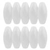 JEZERO Deep Water Fishing Floats: Great for Trail Markers, Dock Floats, Swim Buoy, Kayak Anchor Kit, Pool Buoy, Crabbing & Boats | White, 6" x 3", 10-Pack view 1