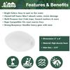 JEZERO Deep Water Fishing Floats: Great for Trail Markers, Dock Floats, Swim Buoy, Kayak Anchor Kit, Pool Buoy, Crabbing & Boats | White, 6" x 3", 10-Pack view 2