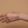 PAVOI 14K Gold Plated Cubic Zirconia Bangle Classic Tennis Bracelet | White Gold Bracelets for Women | 7.5 Inches view 2