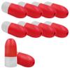 JEZERO Deep Water Fishing Floats: Great for Trail Markers, Dock Floats, Swim Buoy, Kayak Anchor Kit, Pool Buoy, Crabbing & Boats | 10 Pack - RED & White, 5" x 11" (Lfloat-RW-10PK) view 1