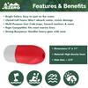 JEZERO Deep Water Fishing Floats: Great for Trail Markers, Dock Floats, Swim Buoy, Kayak Anchor Kit, Pool Buoy, Crabbing & Boats | 10 Pack - RED & White, 5" x 11" (Lfloat-RW-10PK) view 2