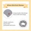 Bamery Winter Baby Boys Scarf Cotton Girls Neck Warmer Autumn Warm Knitted Scarves for Toddler Kids (Gray) view 3