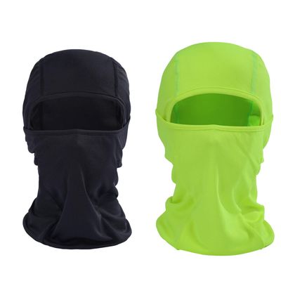KOOYU Balaclava Ski Mask - Neck Gaiter Face Bandana & Anti Dust Face Scarf (Black+Green)
