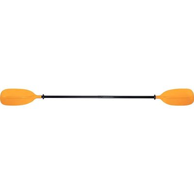 SEACHOICE 7 Ft. Straight-Blade Kayak Paddle, 2-Piece 1-1/8 in. Dia. Anodized Aluminum Shaft, 19-3/8 in. X 7-3/4 in. Blades