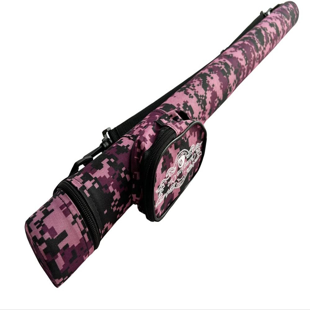Gator Champion 1x1 Hard Pool Cue Billiard Stick Camo Carrying Case -1B1S Camo Nylon Cases Available in 5 Colors (Camo Purple)