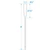 Seachoice 6 Ft. Wood Oar, New Zealand Pine Construction, 21-1/4 in. X 4-5/16 in. Blade, Comfort Grip, Clear Finish view 4