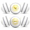 CW Spin Ball Synthetic Cricket Ball Club Match Cricket Ball for Practice Indoor & Outdoor Cricket White Ball Weight 110gram Approx Poly Soft Cricket Balls Pack of 12 view 1