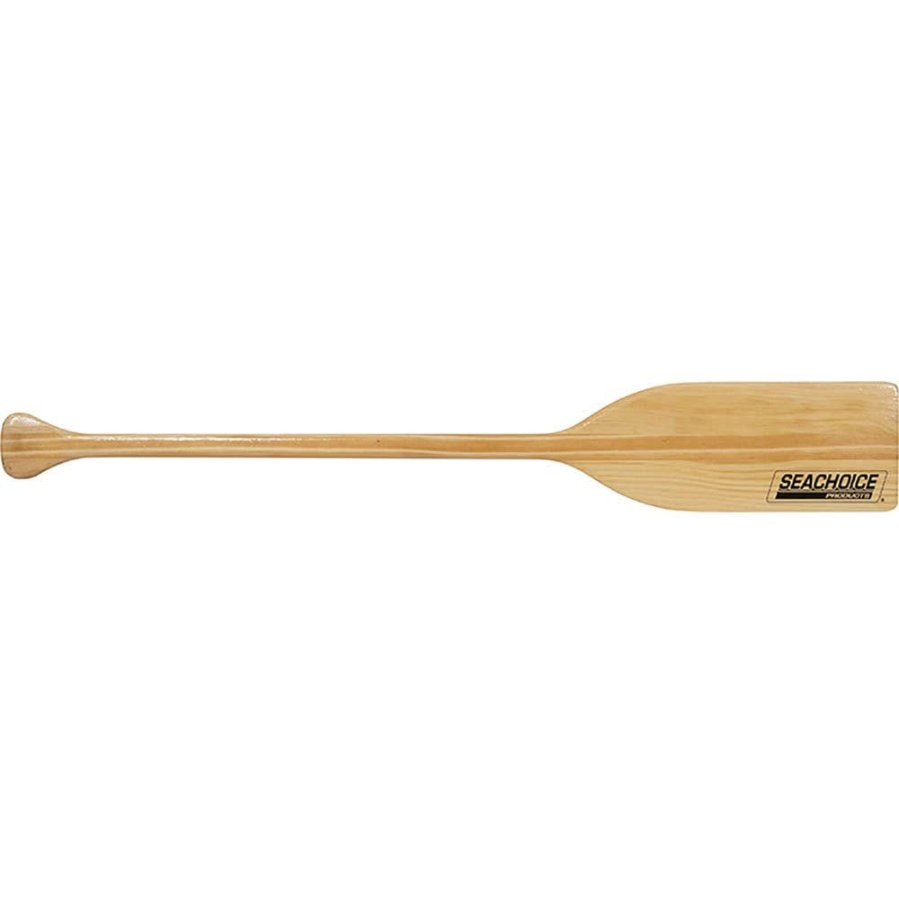 Seachoice 4 Ft. Wood Paddle, New Zealand Pine Construction, 15-3/4 in. X 5-7/8 in. Blade, Wide Top Hand Grip, Clear Finish,Tan