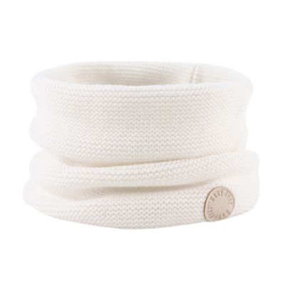 Winter Baby Boys Scarf Cotton Girls Neck Warmer Autumn Warm Knitted Scarves for Toddler Kids (White)