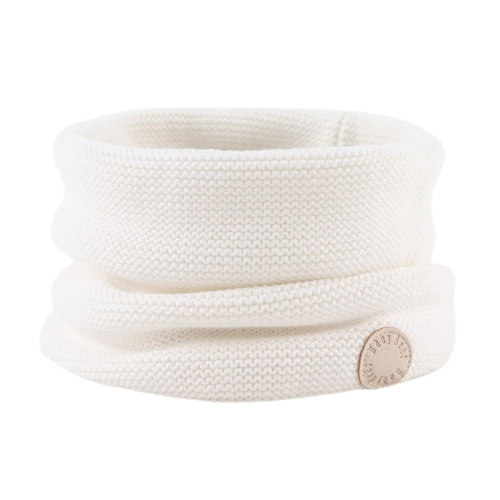 Winter Baby Boys Scarf Cotton Girls Neck Warmer Autumn Warm Knitted Scarves for Toddler Kids (White)
