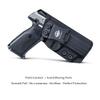 Ruger SR9 / SR40 Kydex IWB Holster - Inside Waistband, Widened Entrance (Black, Right Hand) view 2