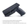 Ruger SR9 / SR40 Kydex IWB Holster - Inside Waistband, Widened Entrance (Black, Right Hand) view 3