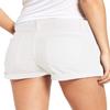LookbookStore Jean Shorts for Women Summer Casual High Waisted Rolled Hem Distressed Jeans Ripped Denim Jorts Women Jean Shorts Beige Size M view 2