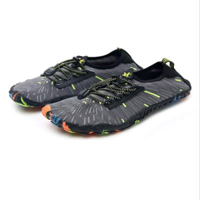 Bestgift Men/Women's Wide Toe Minimalist Trail Running Shoes Radiation Gray 40