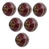 CW Cricket Ball 4-Piece Leather Set of 12, Red, Standard Size, 7cm Diameter, 2oz Weight, Adult, Hand-stitched, 4-piece Construction, Ideal for Club Matches & Tournaments view 1