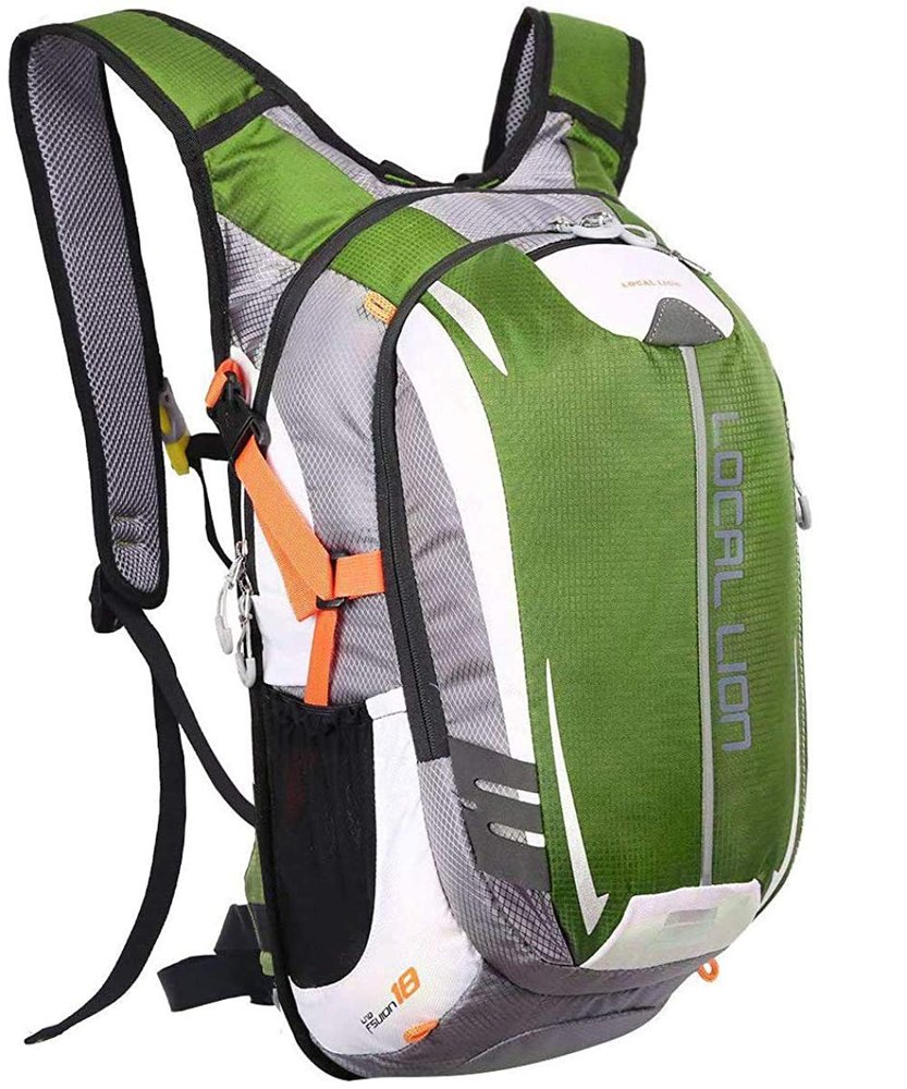 BSD 18L Riding Bicycle Backpack,Bike MTB Outdoor Cmaping Cycling Bag,Climbing Hiking Backpack,Mountain Bike Accessories,Outdoor Daypack Running (Green)
