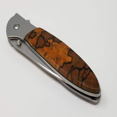 Santa Fe Stoneworks A/O Custom Handmade Solid Spalted Beech Handle on 1660 Leek