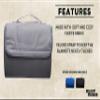 DISCOUNT PROMOS Roll Up Picnic Blankets Set of 10, Bulk Pack - Great Outdoor Blanket for Camping, Picnic, Beach, Sports, Outdoor Activities - Grey view 2