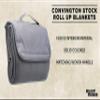DISCOUNT PROMOS Roll Up Picnic Blankets Set of 10, Bulk Pack - Great Outdoor Blanket for Camping, Picnic, Beach, Sports, Outdoor Activities - Grey view 3