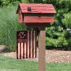 Boston College Eagles Garden Flag with USA Stars and Stripes view 3