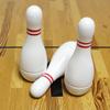 YDDS Shuffleboard Bowling Pin Set with 10 Pcs Premium Hardwood Bowling Pins Durabel Triangular Pinsetter Resin Bowling Ball and Carrying Bag, Fun for Shuffleboard Games view 4