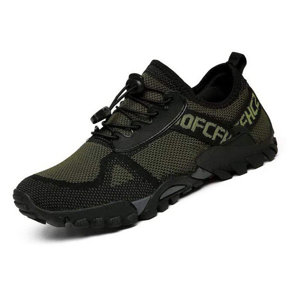 ABAO Hiking Shoes Men Women Outdoor Sports Shoes Non-Slip Breathable Sneakers Low Top Walking Shoes for Outdoor Trailing Trekking Walking Climbing Travel Lightweight ArmyGreen 10.5 Women/8.5 Men