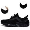 ABAO Hiking Shoes Men Women Outdoor Sports Shoes Non-Slip Breathable Sneakers Low Top Walking Shoes for Outdoor Trailing Trekking Walking Climbing Travel Lightweight Black 6 Women/5 Men view 4