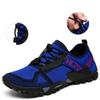ABAO Hiking Shoes Men Women Outdoor Sports Shoes Non-Slip Breathable Sneakers Low Top Walking Shoes for Outdoor Trailing Trekking Walking Climbing Travel Lightweight Blue 7 Women/6 Men view 3