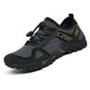 ABAO Hiking Shoes Men Women Outdoor Sports Shoes Non-Slip Breathable Sneakers Low Top Walking Shoes for Outdoor Trailing Trekking Walking Climbing Travel Lightweight Grey 14.5 Women/13 Men view 1