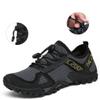 ABAO Hiking Shoes Men Women Outdoor Sports Shoes Non-Slip Breathable Sneakers Low Top Walking Shoes for Outdoor Trailing Trekking Walking Climbing Travel Lightweight Grey 14.5 Women/13 Men view 3
