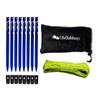 LITEOUTDOORS Ultralight Tent Stake Kit - 8 Aluminum Tent Pegs, 60' Reflective Guy Line, 8 Cord Tensioners - for Backpacking, Hiking, Camping view 1