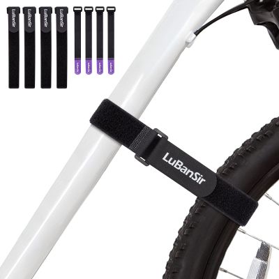 LuBanSir Bike Rack Straps, 8 Pack (8" & 26") Adjustable Bike Stabilizer Straps to Keep Bike Wheel from Spinning