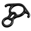 YXGOOD 50KN Rescue Figure, 8 Descender Large Bent-Ear Belaying and Rappelling Gear Belay Device Climbing for Rock Climbing Peak Rescue Aluminum Magnesium Alloy (Black) view 1