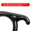 YXGOOD 50KN Rescue Figure, 8 Descender Large Bent-Ear Belaying and Rappelling Gear Belay Device Climbing for Rock Climbing Peak Rescue Aluminum Magnesium Alloy (Black) view 4
