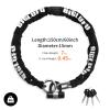 BIGLUFU Motorcycle Lock Chain Locks Heavy Duty, 150 cm/5 ft Long, Cut Proof 15mm Thick Square Chains with 4Keys 16 mm U Lock, Ideal for Motorcycles, Motorbike, Bike, Gates, Bicycle, Scooter. view 4