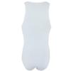Hansber Men's One-Piece High Cut Gym Leotard Tank Top Wrestling Singlet Running Swimwear Bosysuit White Medium view 4