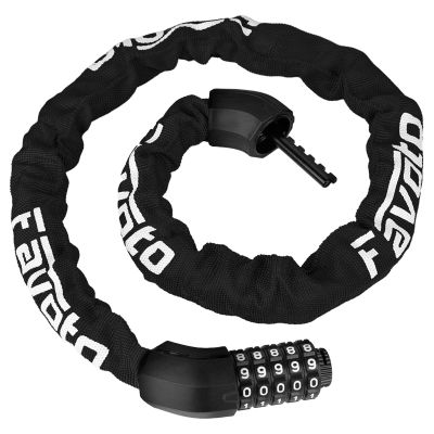 Favoto Bike Chain Lock, 5 Digit Combination Anti-Theft Bicycle Lock, 3.3 feet Long, Ideal for Outdoor Motorcycle E-bike Bikes Gate Fence Ladder Lawn Mower