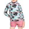 TFJH E Kids Girls Long Sleeve Swimwear Rash Guard Bathing Suits UV 50+ 2-Pieces Green Pink 14A view 2