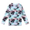 TFJH E Kids Girls Long Sleeve Swimwear Rash Guard Bathing Suits UV 50+ 2-Pieces Green Pink 14A view 3