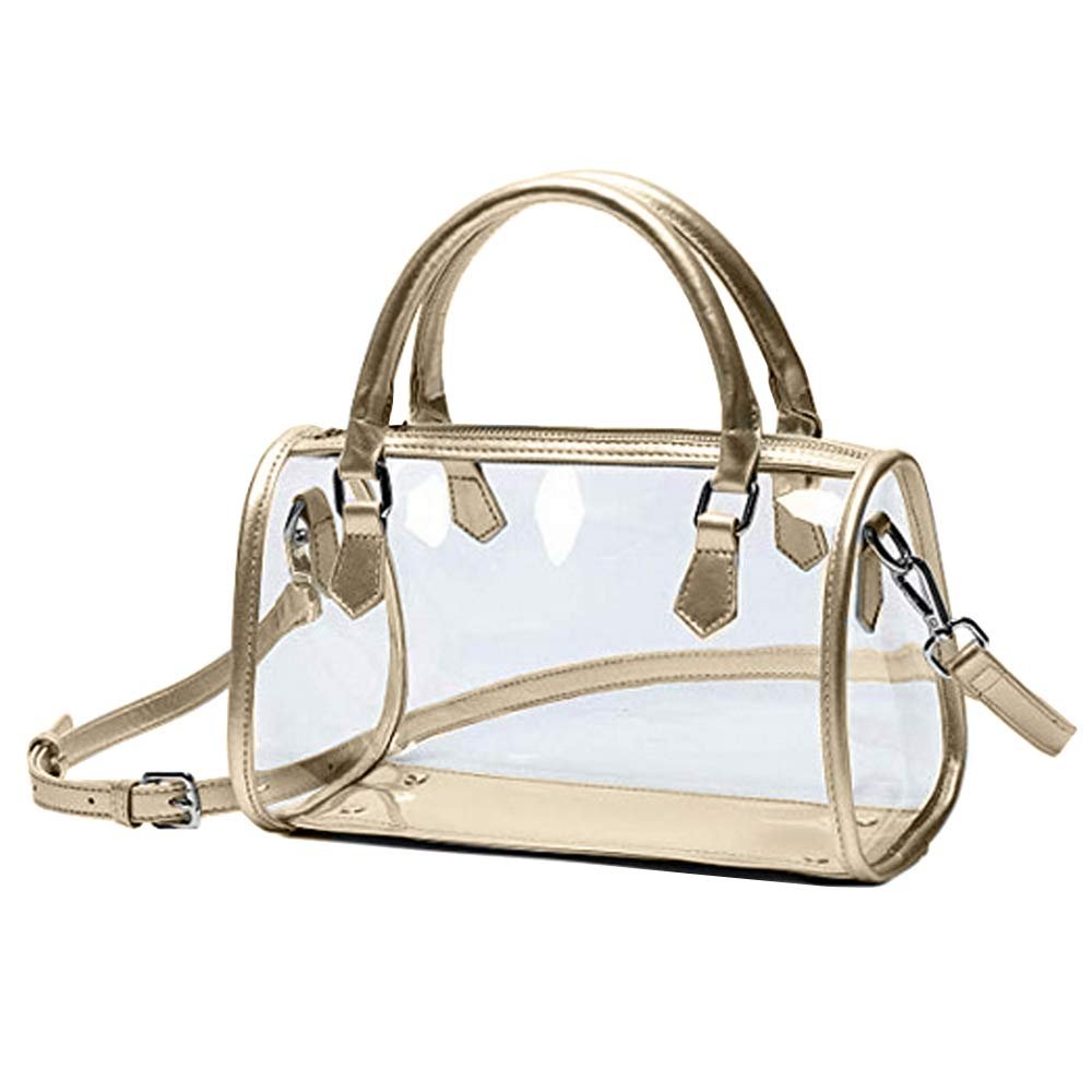 KEEPOP Women Clear Shoulder Bag Transparent Handbag and Purses PVC Crossbody Bage
