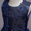 Flower Girls Dresses for Wedding, Girls Dresses for Special Occasions,Bridesmaid Dress Floor Length A Line Formal Pageant Long Prom Evening Gown for Kids Dark Blue 6-7 Years view 4