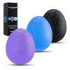 Squeeze Balls - 3 Pieces Silicone Therapy Balls for Stress Relief, Grip Strengthening and Finger Exercise - Ideal for Physical Therapy and Hand Rehabilitation view 1