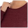 Fruit of The Loom Women's Micro Waffle Thermal Crew Top, Merlot Heather, Large view 2