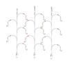 Fishing Hook with Leader,5 Hooks Fishing Rig-7 Strands Nylon Coated Fishing Leader with Swivle,Snap,Hooks (5 Hooks rig, 24#) view 1