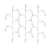 Fishing Hook with Leader,5 Hooks Fishing Rig-7 Strands Nylon Coated Fishing Leader with Swivle,Snap,Hooks (5 Hooks rig, 24#) view 2