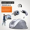 EchoSmile Instant Pop Up Camping Tent, 2/4/6 Person, Easy Setup Tent, Water Resistant Dome, Portable with Carry Bag view 3