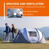 EchoSmile Instant Pop Up Camping Tent, 2/4/6 Person, Easy Setup Tent, Water Resistant Dome, Portable with Carry Bag view 4