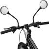 AtfArt Bike Mirror Handlebar Mount HD Bike Rear View Mirror Bicycle Mirrors for Handlebars Adjustable Rotatable Bike Mirrors Ride Safely (A-2 Pcs Black Long Mirror) view 2